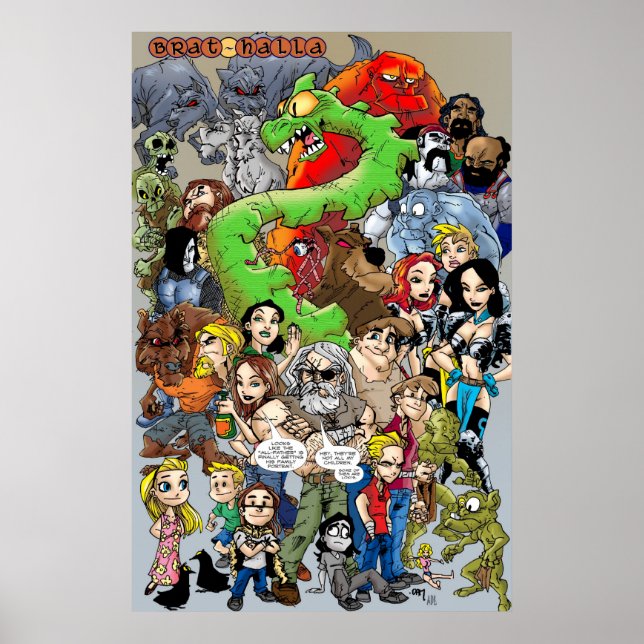 Póster Brat-halla Cast (Frente)