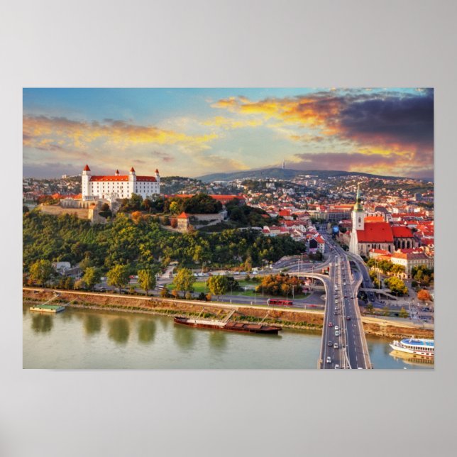 Póster Bratislava, Eslováquia (Frente)