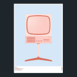 Poster Braun FS 80 Televisão - Dieter Rams<br><div class="desc">Para sua leitura,  aqui está um desenho digital do Conjunto de Televisão 80 FS do Braun,  de 1964,  projetado por Dieter Rams.</div>