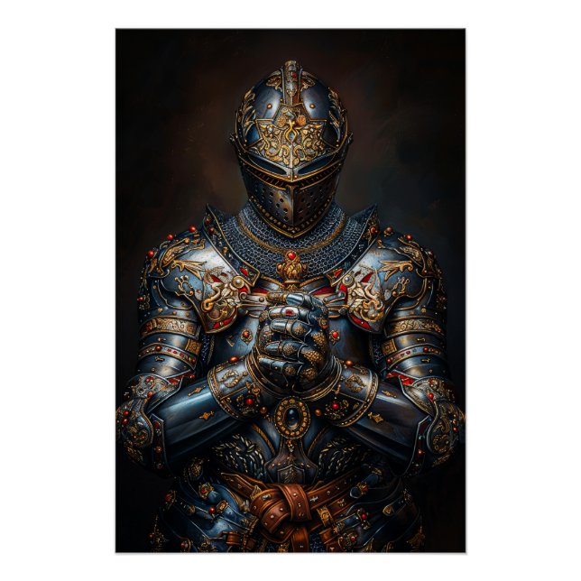 Póster Brave Medieval Knight (Frente)