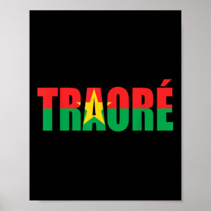 Poster Bravo, Capitão Ibrahim Traore! Viva Burkina Faso
