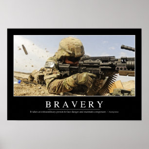 Póster Bravura: Citações inspiradas