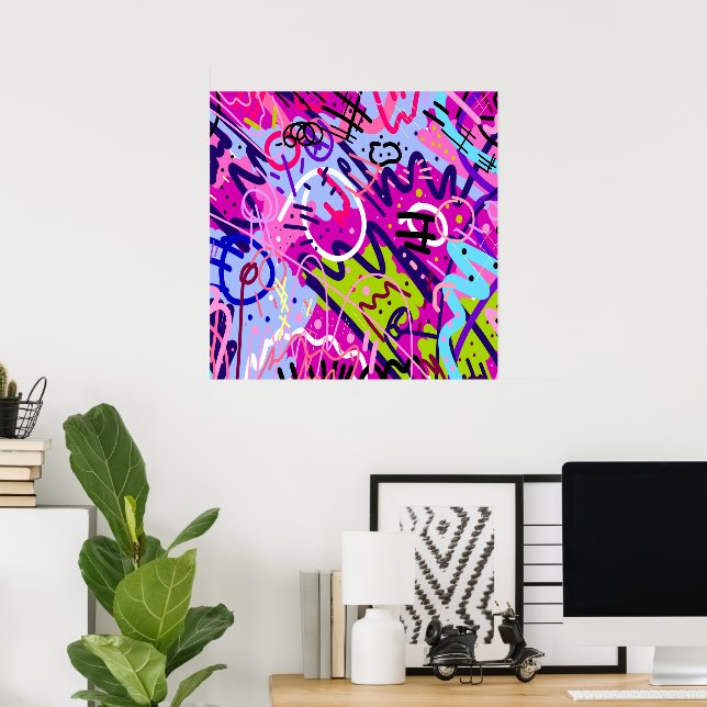 Poster Break Out Star: Abstrato Art (Escritório em casa)