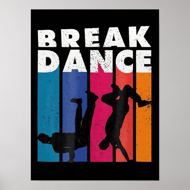 Poster Breakdancing - Breakdance Hip Hop Hiphop 90s (Frente)