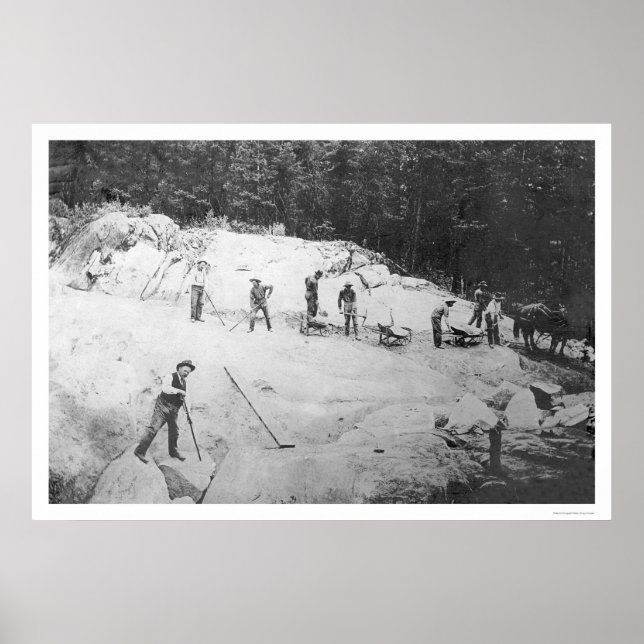 Póster Breaking Rocks Alaska 1916 (Frente)