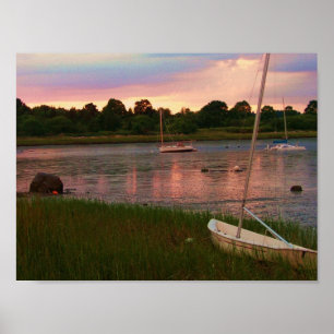 Póster brecha kingston da rocha da maré baixa dos barcos