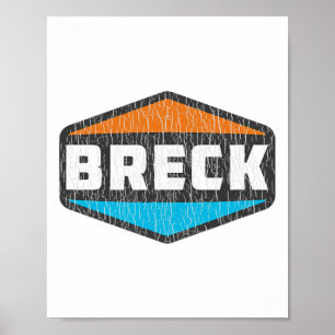 Poster Breck Skiing Breckenridge Ski Colorado Snowboardin