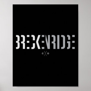 Poster Breckenridge Colorado - Esqui Gráfico