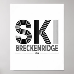 Poster Breckenridge Ski Resort Usa Rocky Mountain America