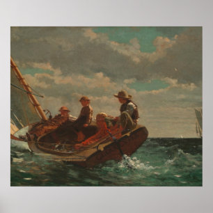 Póster Breezing Up (Um Vento Favorável) de Winslow Homer