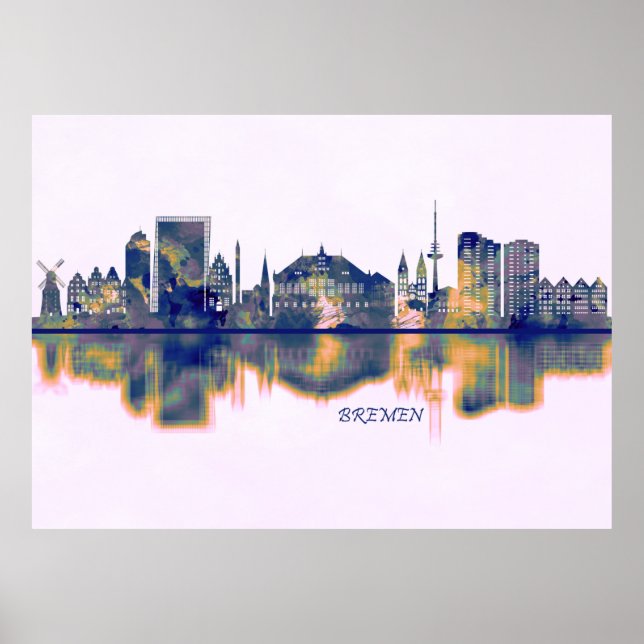 Poster Bremen Skyline (Frente)