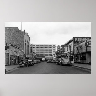 Póster Bremerton, fotografia da opinião da cidade da cen