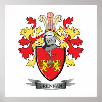 Brennan Family Crest Casaco de Arms