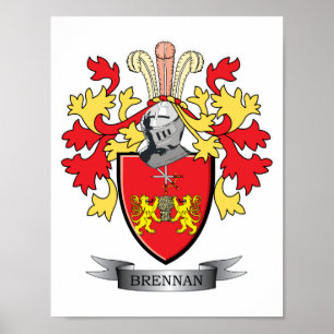 Poster Brennan Family Crest Casaco de Arms