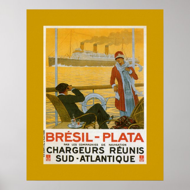 Póster Bresil - Plata (Frente)