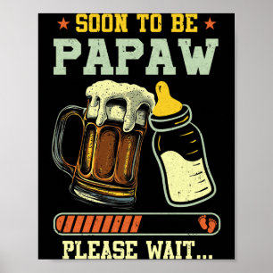 Poster Brevemente Papaw Est 2025 Anúncio de Gravidez L