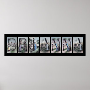 Poster BRIANNA - Alphabet - Letra name Art