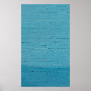 POSTER BRICAS DE PAREDE AZUL