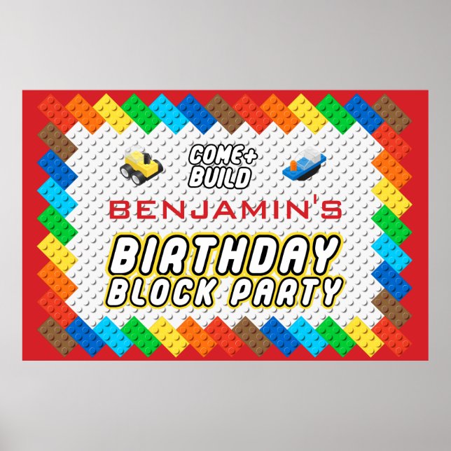 Poster Brick Party Block Party 2010 - Brick Party Build T (Frente)