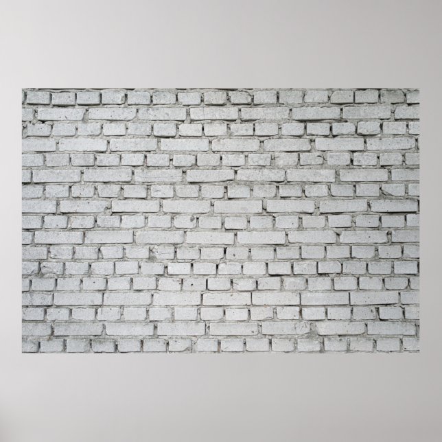 POSTER BRICK WALL BRANCO (Frente)