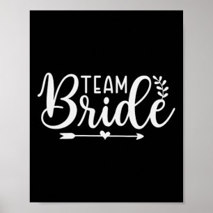 Poster Brid Team Festa de solteira Bridesmaid Crew Brid