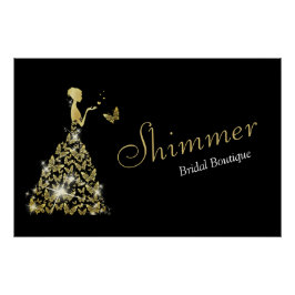 Póster Bridal Boutique Business do Vestido do Casamento