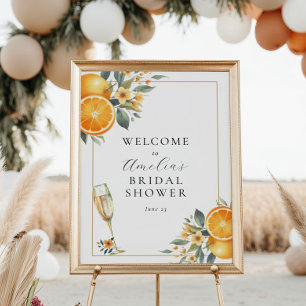 Poster Bridal Brunch - Sinal de boas-vindas do Chá de cas