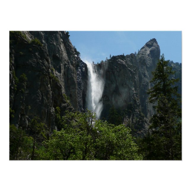 Póster Bridalveil Falls no Parque Nacional de Yosemite (Frente)