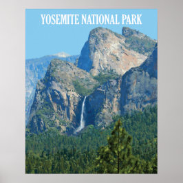 Poster Bridalveil Falls - Parque Nacional de Yosemite