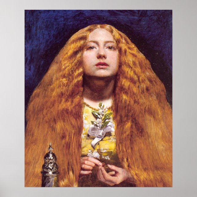 Poster Bridesmaid, c.1851, por John Everett Millais (Frente)