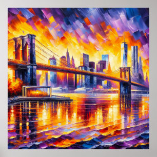 POSTER BRIDGE BROOKLYN