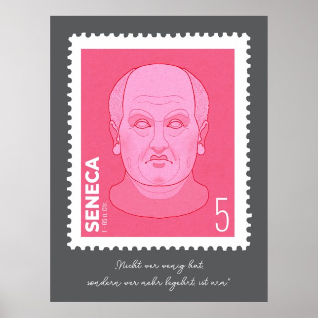 Poster Briefmarke Seneca -   (Frente)