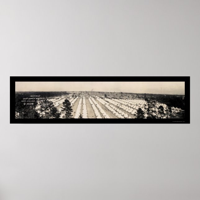 Poster Brigade Camp Jackson Foto 1918 (Frente)