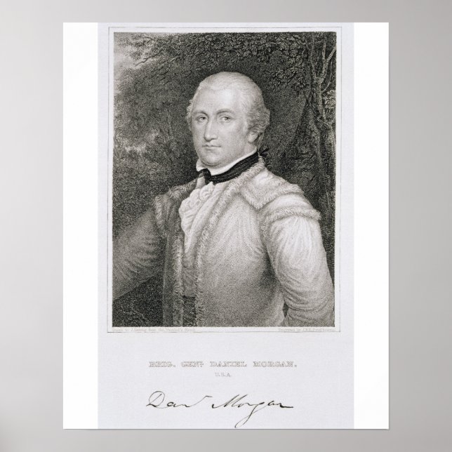 Poster Brigadeiro-General Daniel Morgan (1736-1802) com g (Frente)