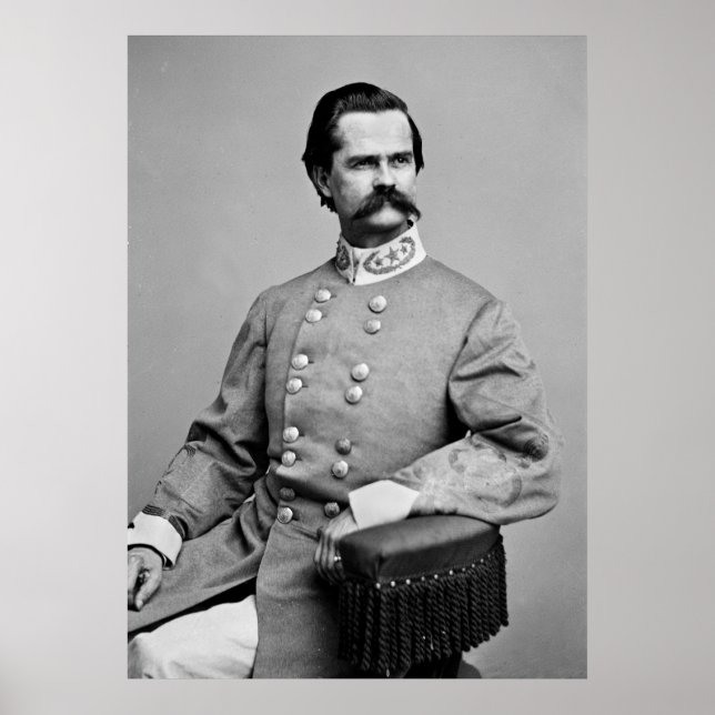 Poster Brigadeiro-General Richard L.T. Beale, C.S.A. 1860 (Frente)