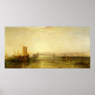 Póster Brigghton do mar, c.1829