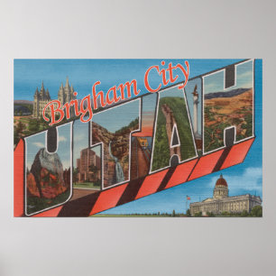 Póster Brigham City, Utah - Grandes Cenas de Letras