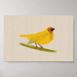 Poster Bright African Bird Weaver