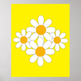 Poster Bright and Bold Daisy