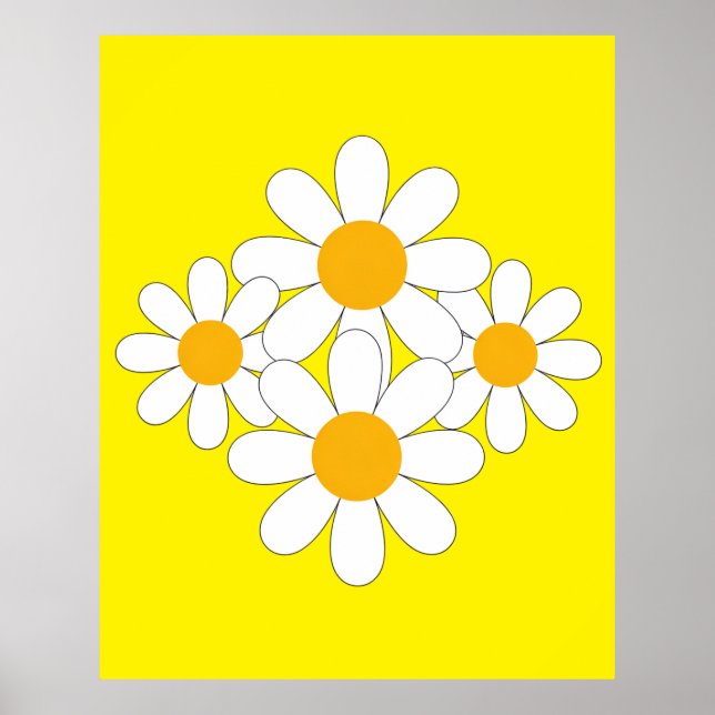 Poster Bright and Bold Daisy (Frente)