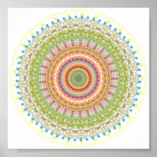 Poster Bright Bessings Mandala