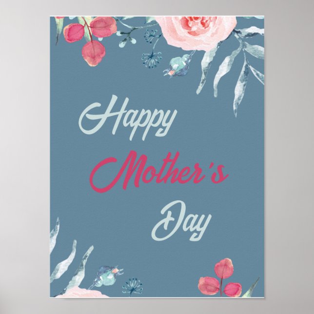 Poster Bright Floral | Dia de as mães 2024 (Frente)