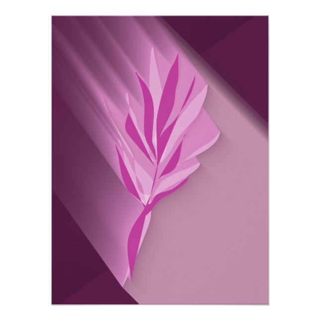 Póster Bright flower. (Frente)