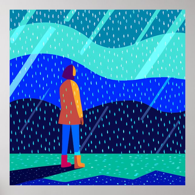 Poster Bright Raindrop Reverie (Frente)