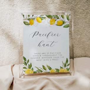 Poster Bright Summer Lemon Chá de fraldas Pacifier Hunt