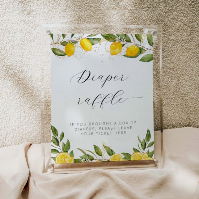 Poster Bright Summer Lemon Fralda Raffle (Criador carregado)