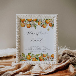 Poster Bright Summer Orange Chá de fraldas Pacificador Hu