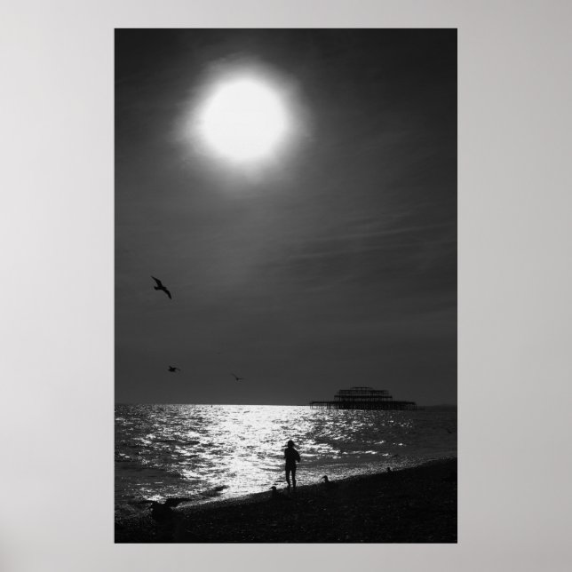 Póster Brighton Beach England (Frente)