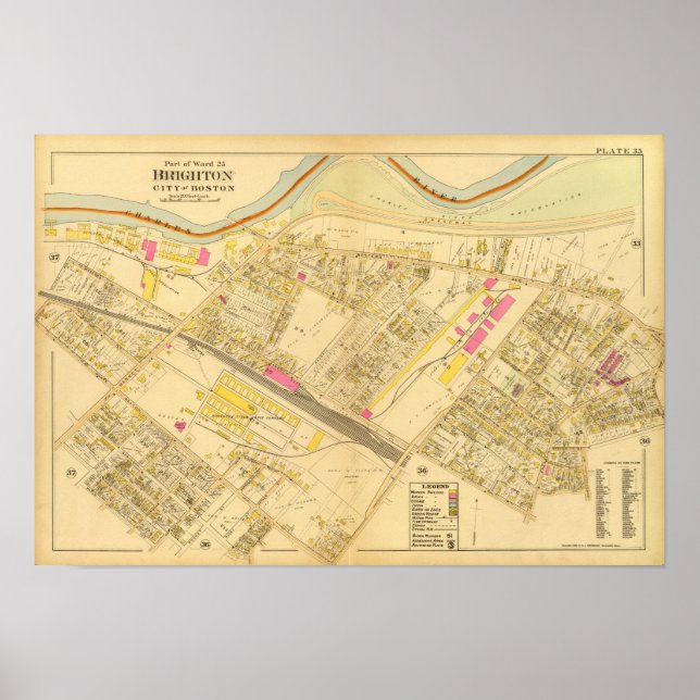 Poster Brighton, Massachusetts 2 (Frente)