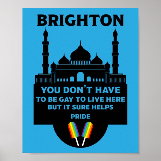Poster Brighton Orgulho gay (Frente)